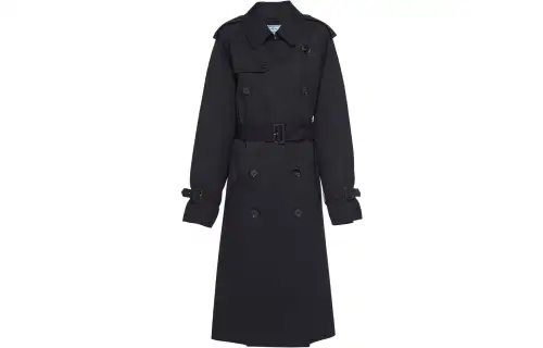 PRADA SS22 Trench Coat Women's Black
