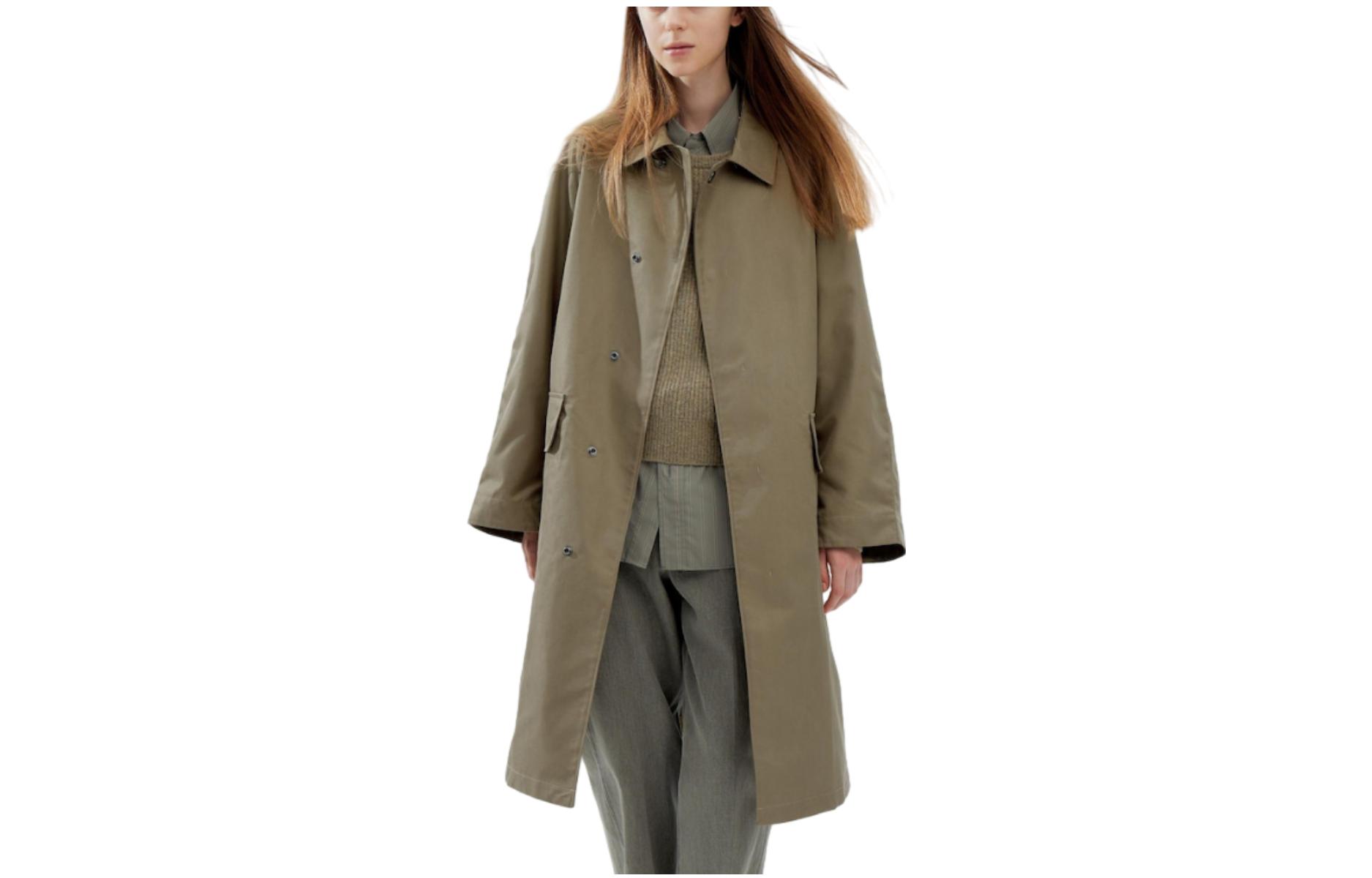 Женский плащ UNIQLO U (каки)
