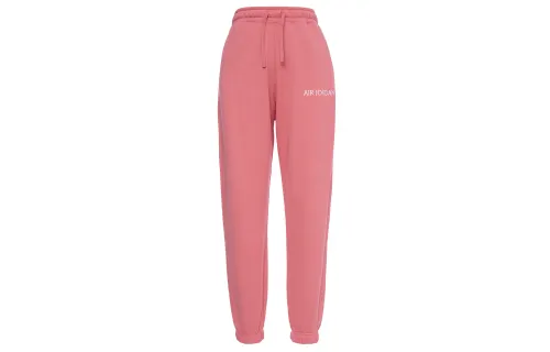 Jordan Knitted Sweatpants Women's Pink Moderate Cuffed Pants