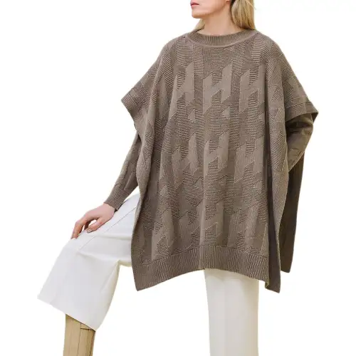 HERMES FW24 Cloaks Women's Gray