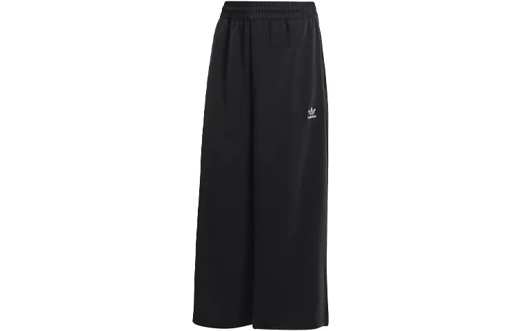 Adidas Originals Casual Pants Women's Black Moderate Wide Leg Pants