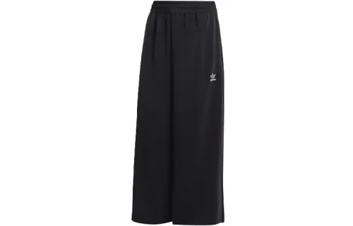 Adidas Originals Casual Pants Women's Black Moderate Wide Leg Pants