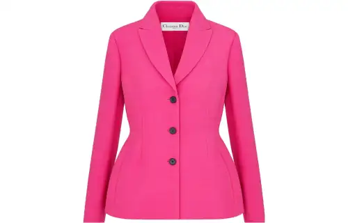 DIOR FW23 Business Suit Coat Women's Rose Red