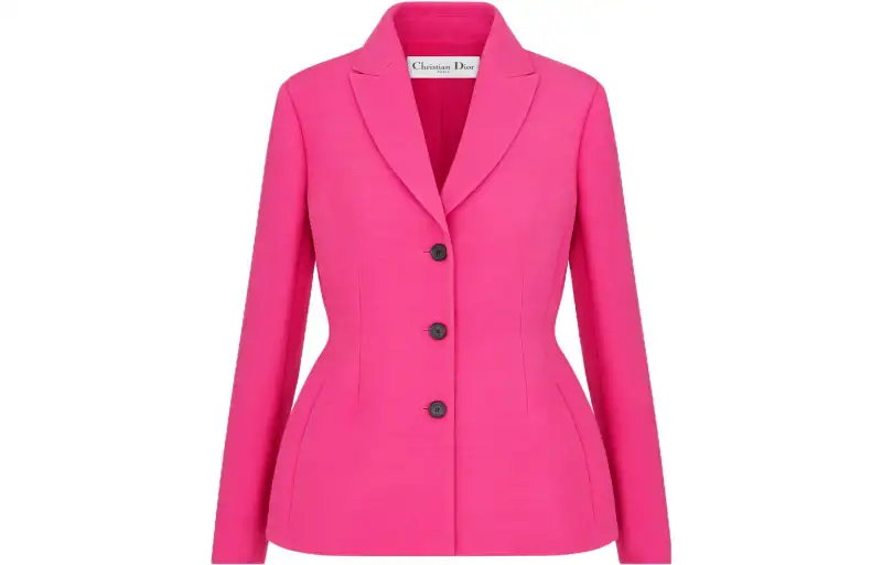 DIOR FW23 Business Suit Coat Women's Rose Red
