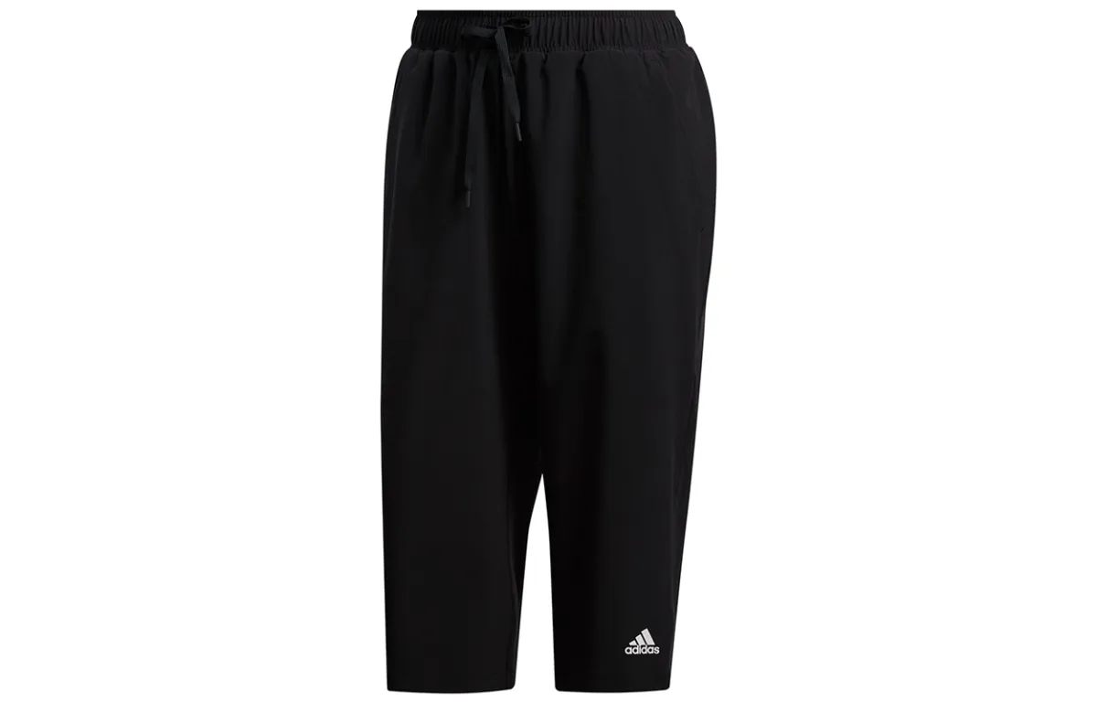 Adidas Knitted Sweatpants Women's Black Moderate Straight Fit Pants