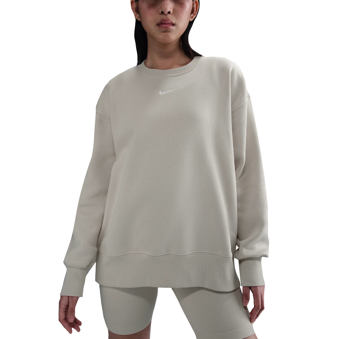 Женский свитшот Nike Phoenix Fleece (коричнево-бежевый)