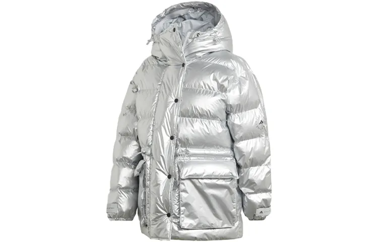 Adidas Stella McCartney Puffer Jacket Winter Women's Silver