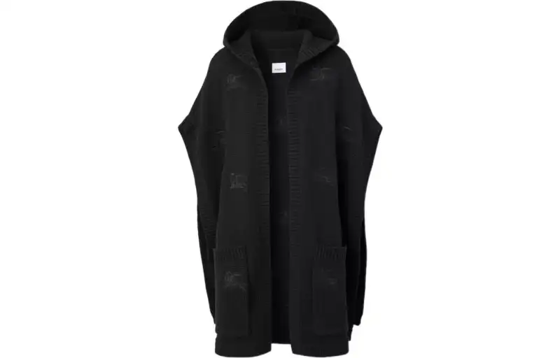 Burberry Cloaks Women's Black Moderate