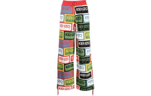 KENZO Knitted Sweatpants Women's Multicolor Moderate Other