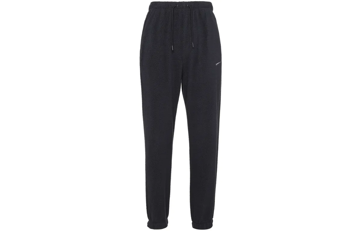 Nike Knitted Sweatpants Women's Black Moderate Cuffed Pants