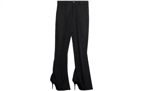 Balenciaga Casual Pants Loose Fit Women's Black