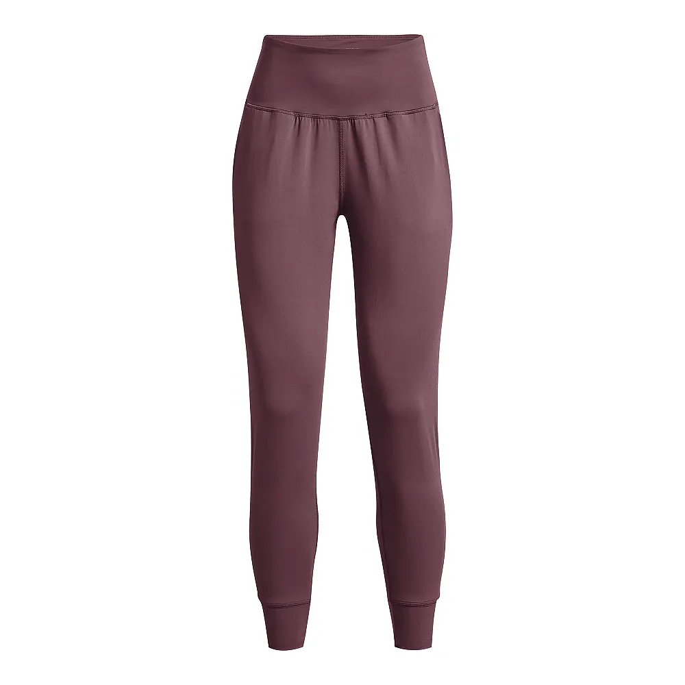 Under Armour Knitted Sweatpants Women's Purple Moderate Slim Fit Pants