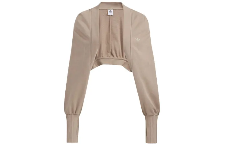 Adidas Originals Cropped Coat Women's Brown Gray