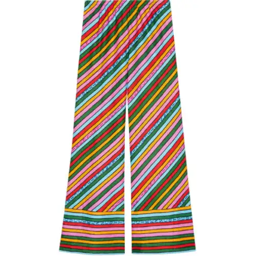 【Previous Season】x Ken Scott striped wide-leg trousers