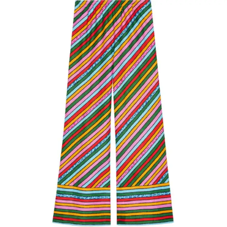 【Previous Season】x Ken Scott striped wide-leg trousers