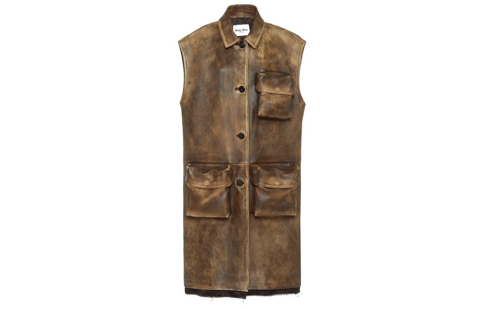 MIU MIU SS23 Vest Women's Cocoa Brown