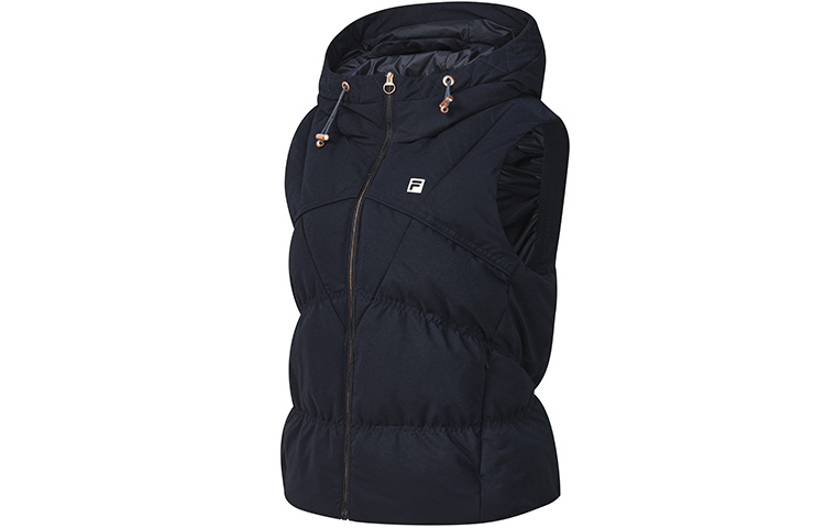 FILA Athletics Down Vests Women's Royal Blue Hooded Non Detachable Moderate Other