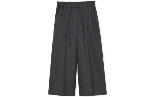 LOEWE Casual Pants Women's Dark Gray Moderate Wide Leg Pants