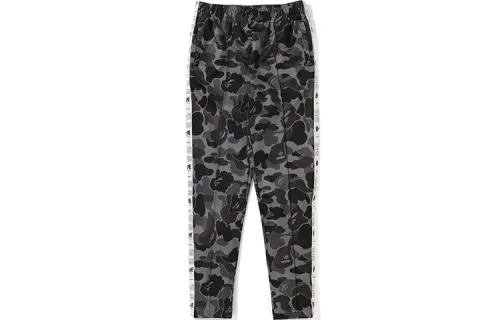 A BATHING APE Head Series Casual Pants Women's Black Moderate Straight Fit Pants