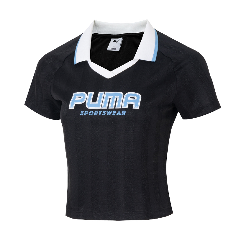 Женская футболка PUMA Polo Style (синяя)