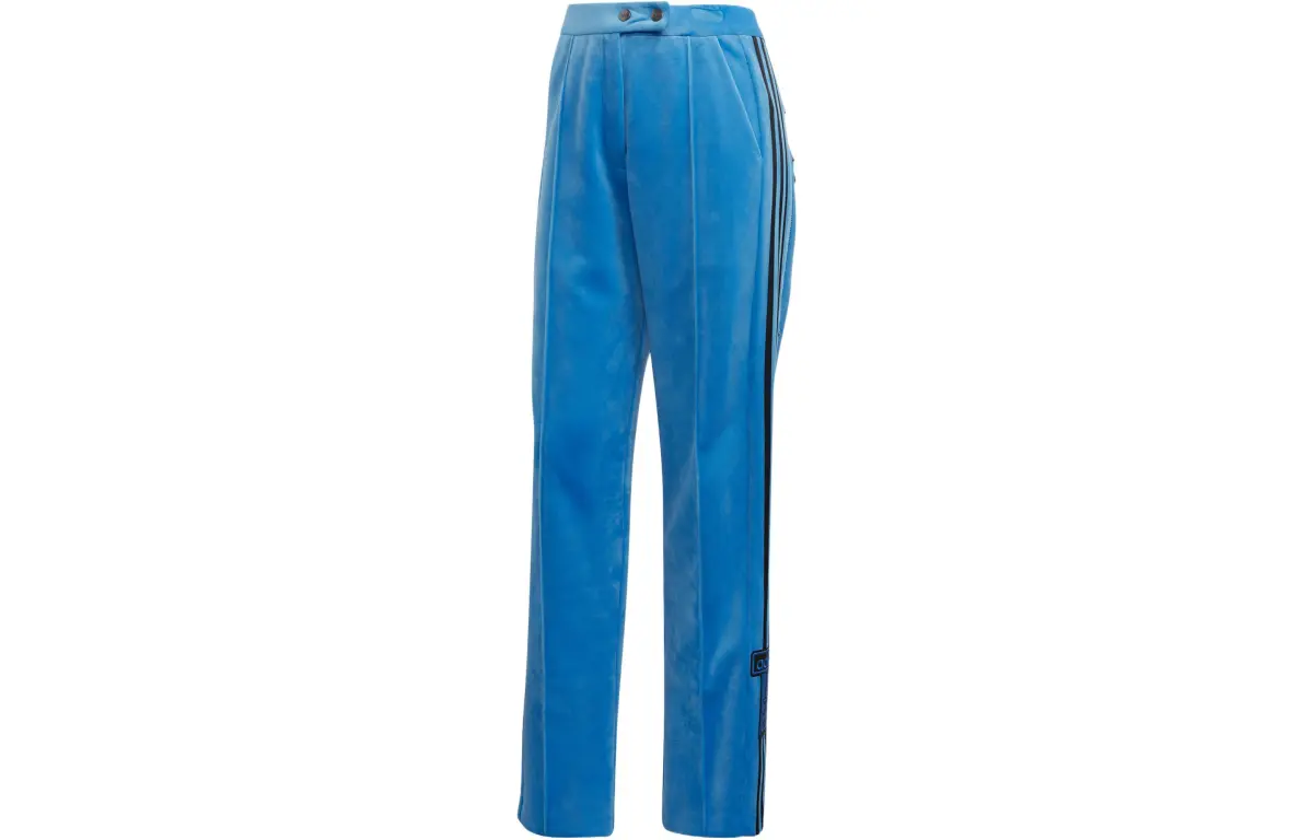 Adidas Knitted Sweatpants Women's Blue