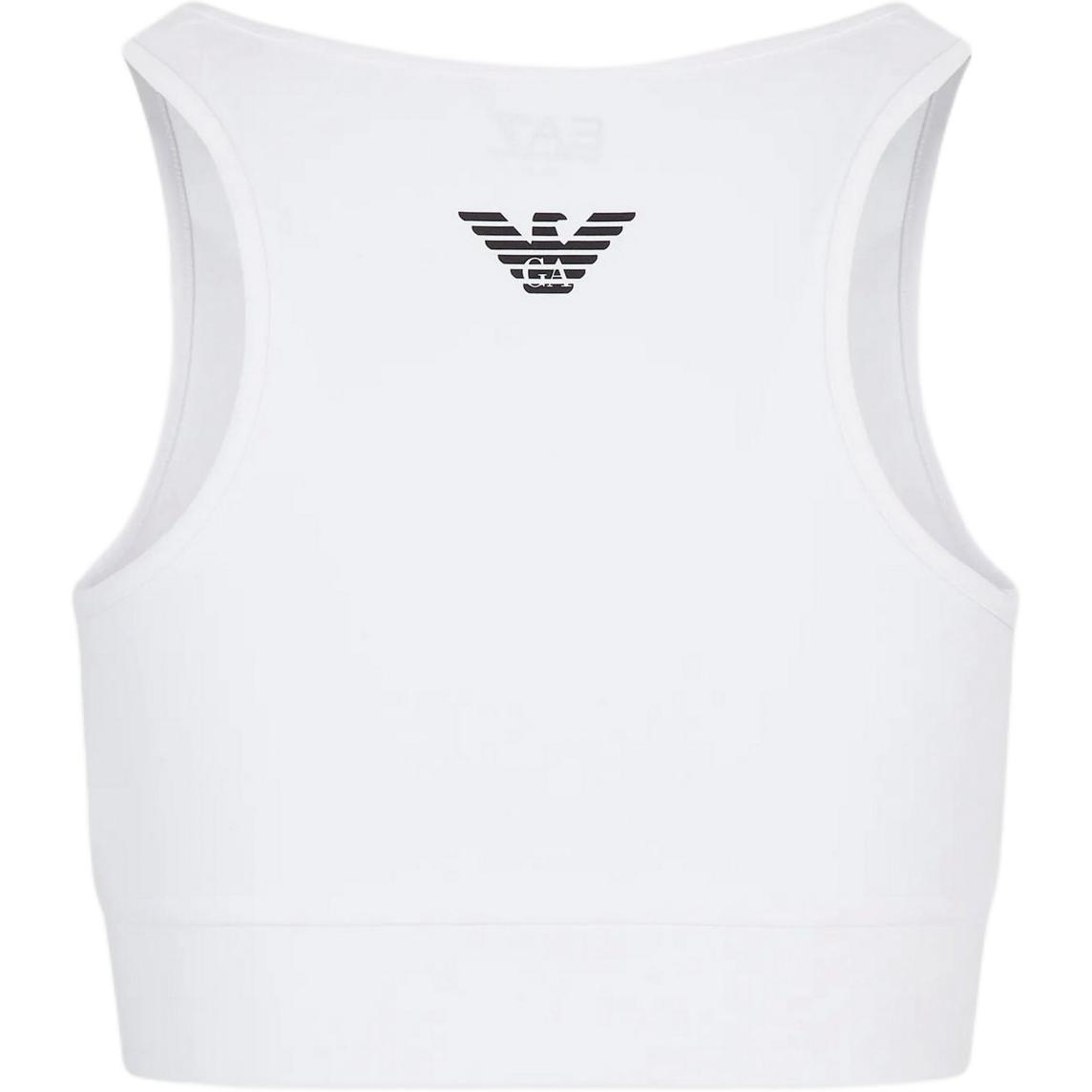 EMPORIO ARMANI Logo Printed Square Neck Sports Bra