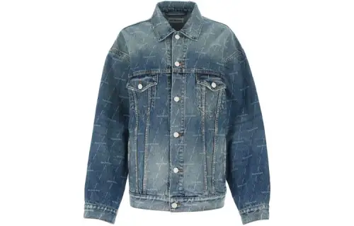 Balenciaga Large Fit Denim Jacket 'Authentic Dark Blue'
