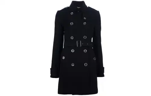 Burberry Velvet Jackets Women's Black Lapel Moderate
