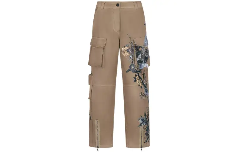 DIOR Quarterly New Products Cargo Pants Women's Brown Moderate Cargo Pants