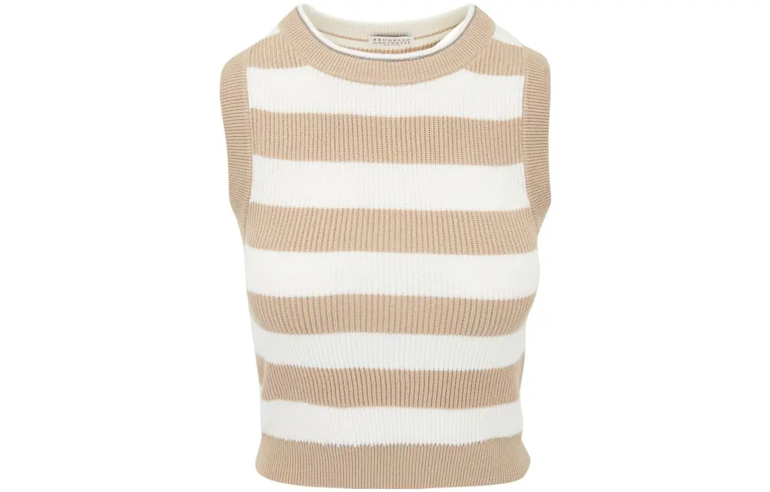 Brunello Cucinelli Striped Knitted Vest