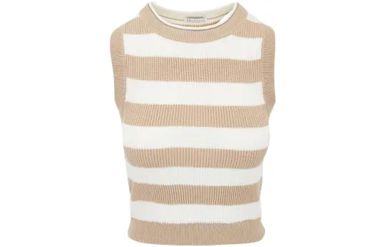 Brunello Cucinelli Striped Knitted Vest