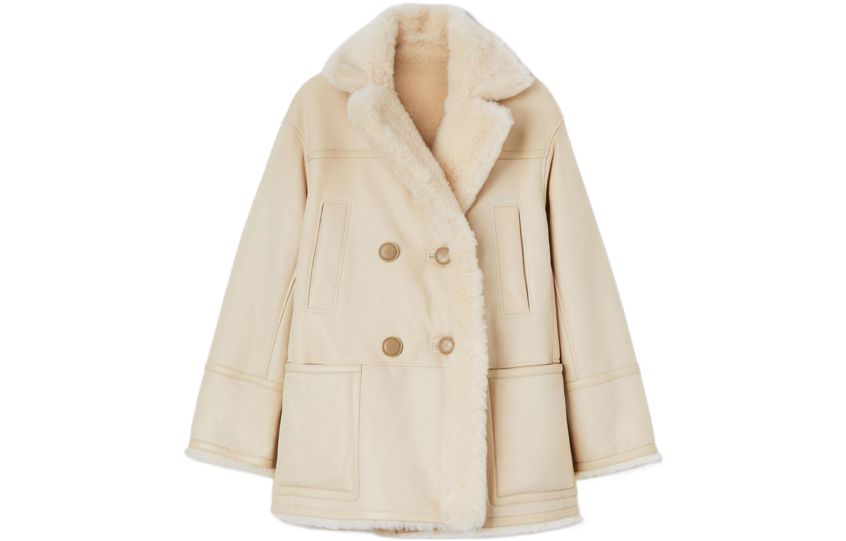 Loro Piana FW22 Leather Jacket Women's Beige