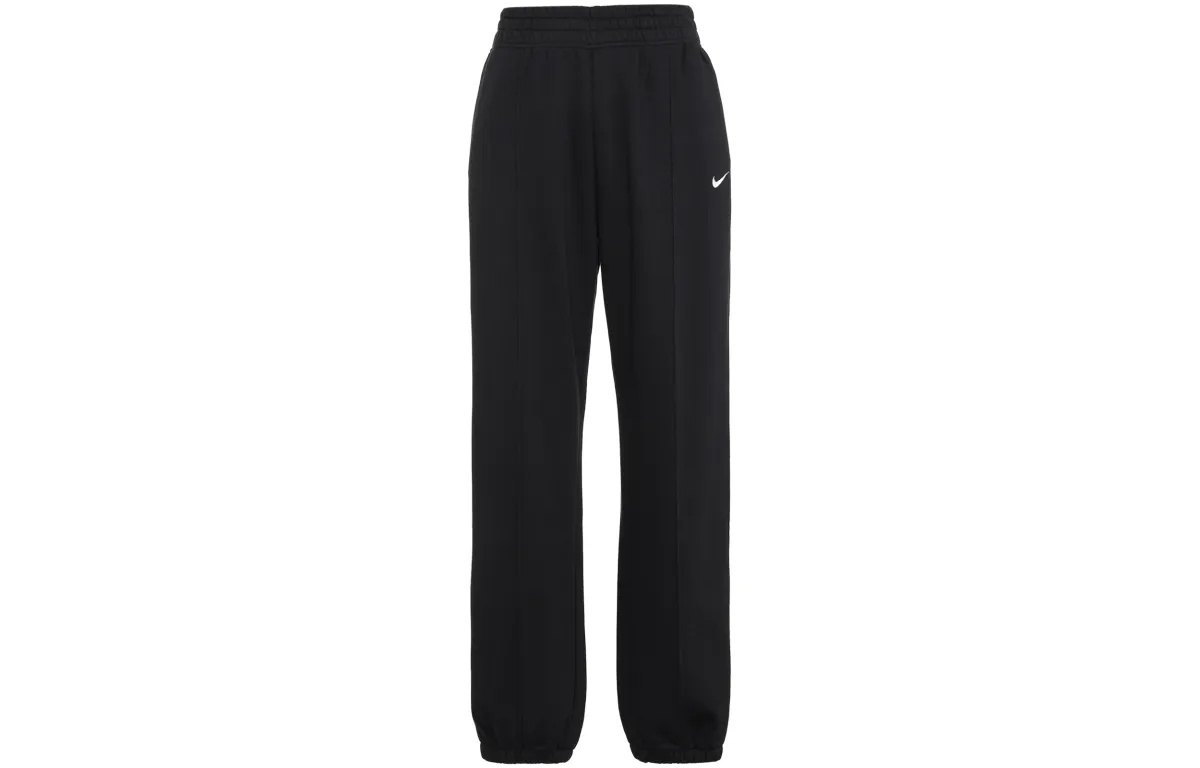 Nike Knitted Sweatpants Women's Black Moderate Cuffed Pants