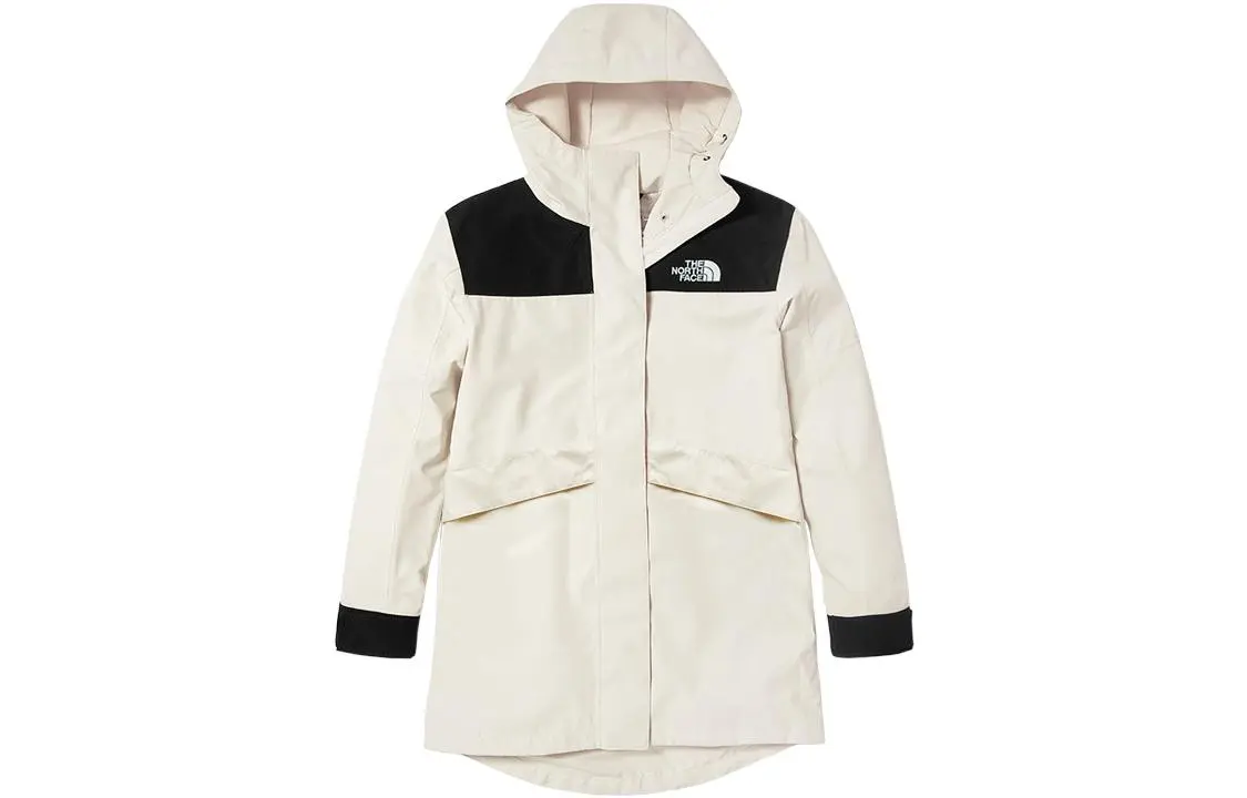 THE NORTH FACE METROVIEW TRENCH SS22 Outdoor Hiking Waterproof And Breathable Windbreaker Jacket Women's White