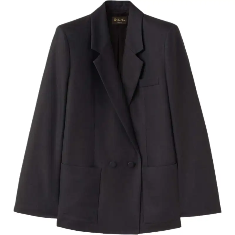 Loro Piana SS24 Business Suit Coat Women's Black