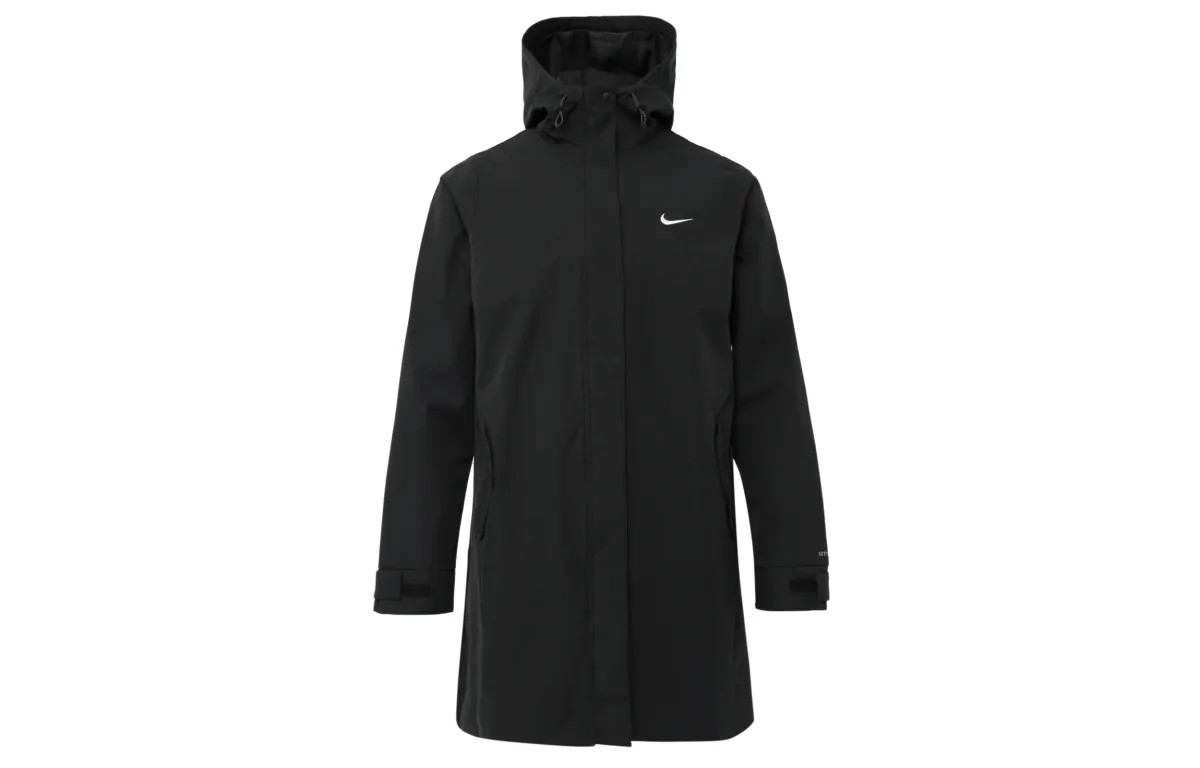 Nike Parka Coats Women's Black Hooded Moderate