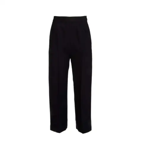 PRADA Casual Pants Women's Black Moderate Straight Fit Pants