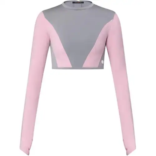 LOUIS VUITTON Color Blocked Technical Jersey Top 