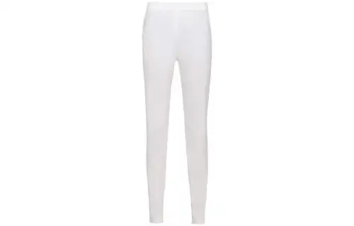 PRADA Casual Pants Women's White Moderate Straight Fit Pants