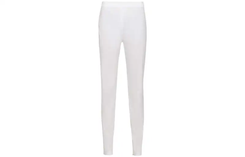 PRADA Casual Pants Women's White Moderate Straight Fit Pants