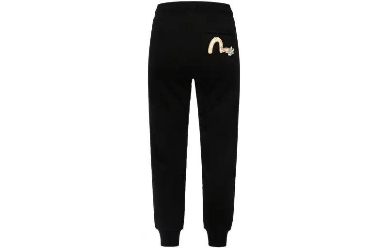 EVISU Casual Pants Women's Black Moderate Cuffed Pants