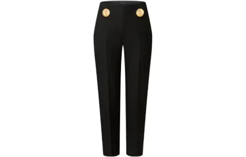 LOUIS VUITTON Oversized Anchor Button Dressy Pants