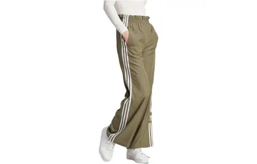 Adidas Originals Casual Pants Women's Brown Moderate Wide Leg Pants