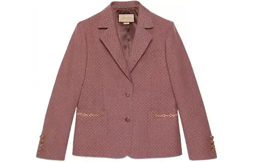 GUCCI Monogrammed Button Up Blazer