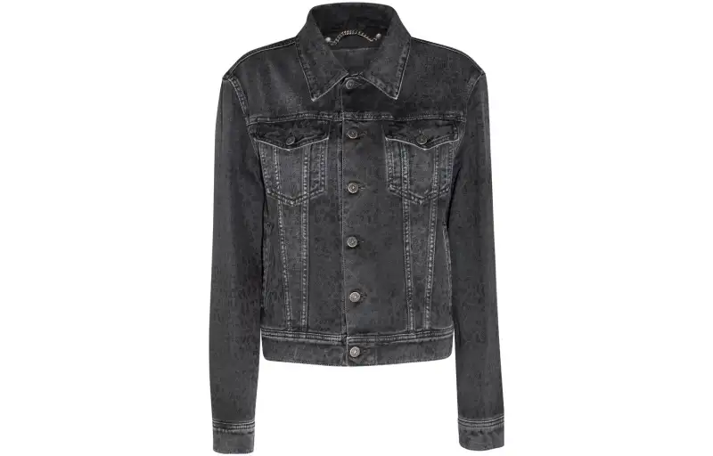 【Previous Season】leopard-print denim jacket