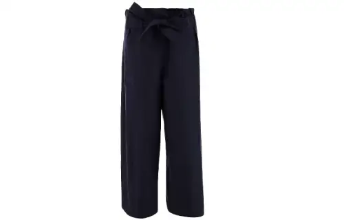 LOEWE Casual Pants Women's Dark Blue Moderate Straight Fit Pants