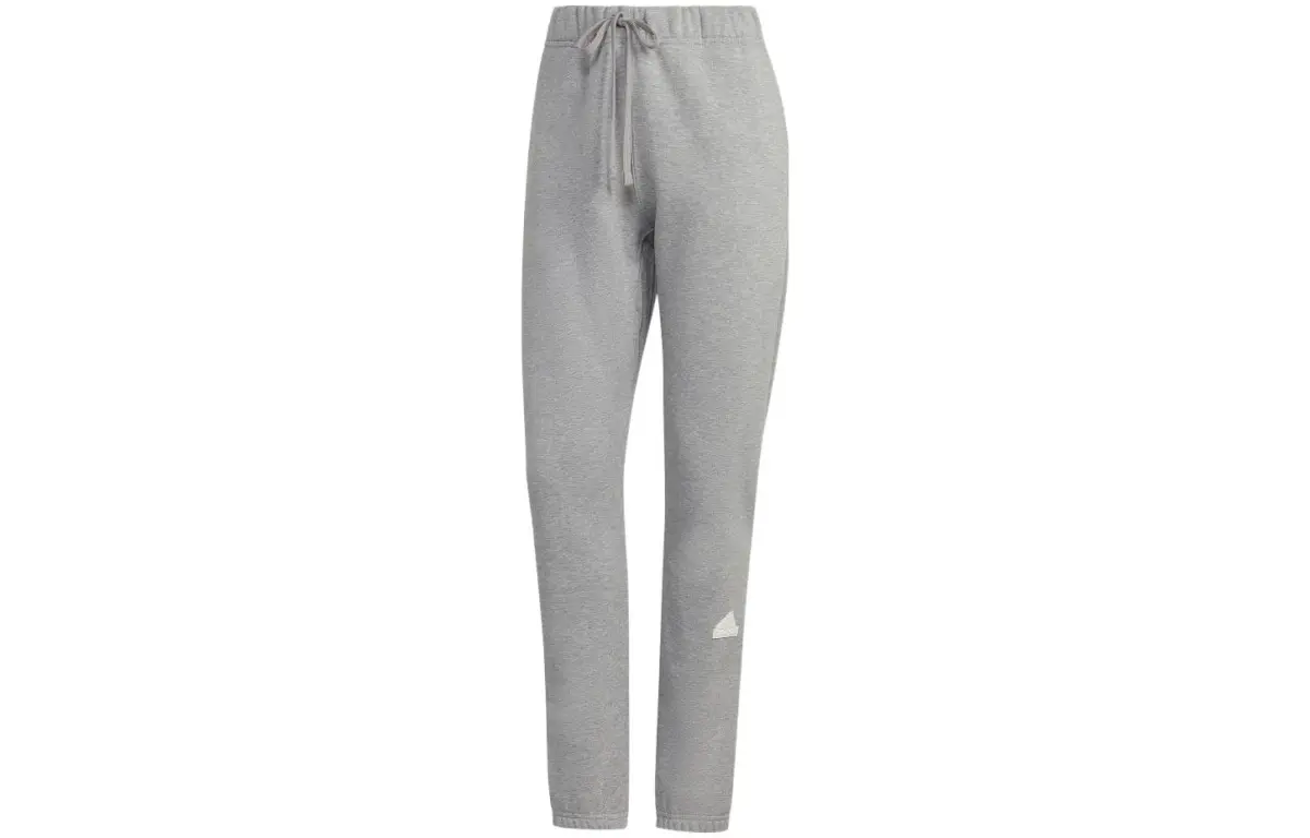Adidas Knitted Sweatpants Women's Gray Moderate Cuffed Pants
