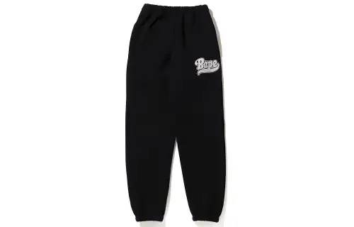 A BATHING APE Knitted Sweatpants Women's Moderate Cuffed Pants