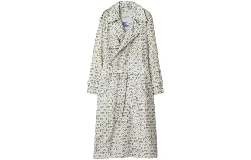 Burberry B print Silk Trench Coat