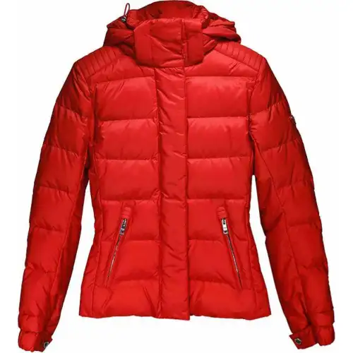 PRADA Down Jackets Women's Red Hooded